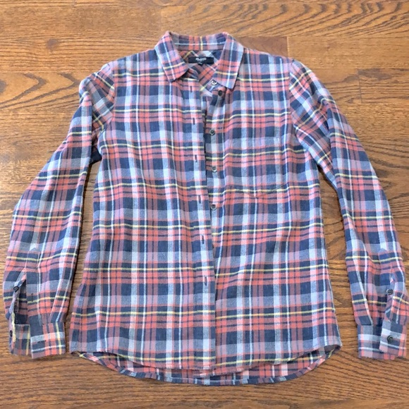 Madewell Plaid button down shirt - Picture 1 of 4
